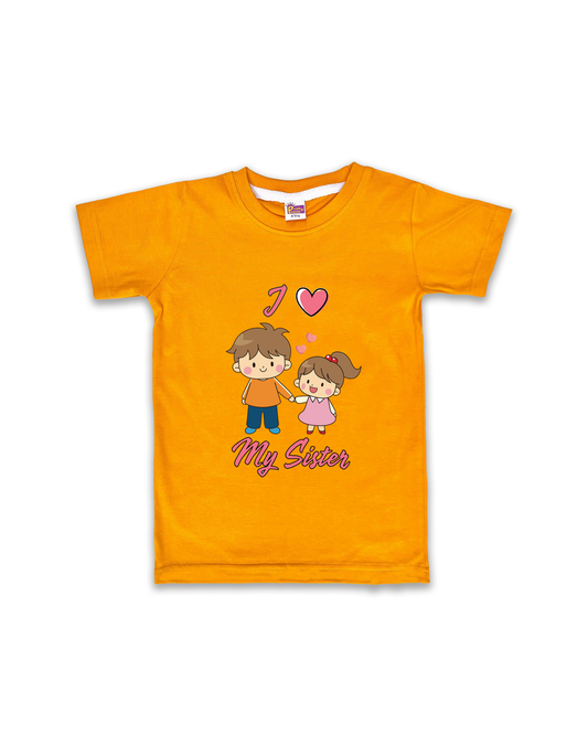 Printed Half Sleeve Tees for Kids – Unisex, Soft & Comfortable FTS01