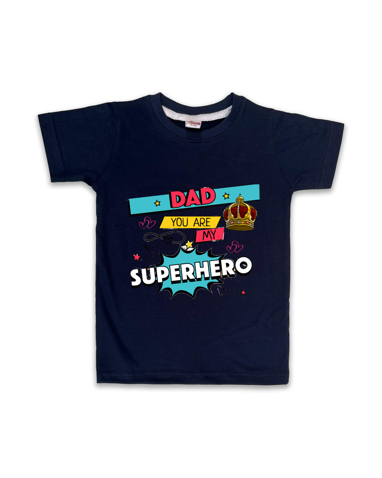 Printed Half Sleeve Tees for Kids – Unisex, Soft & Comfortable FTS011