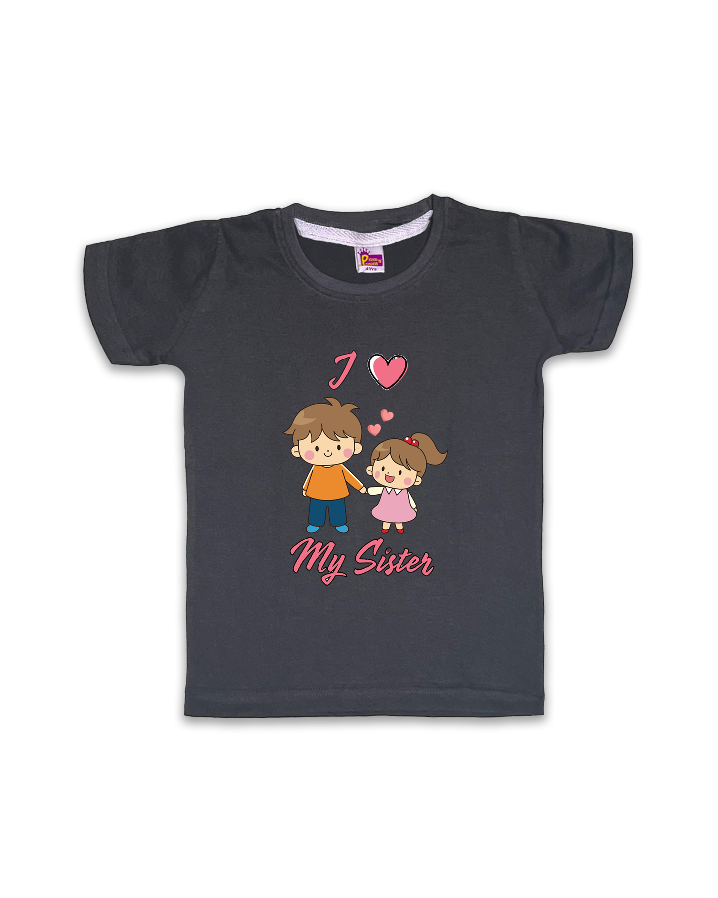 Printed Half Sleeve Tees for Kids – Unisex, Soft & Comfortable FTS09