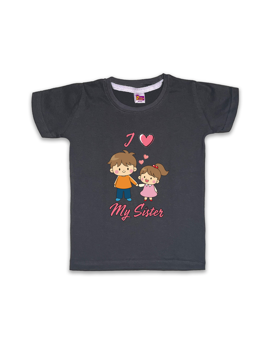 Printed Half Sleeve Tees for Kids – Unisex, Soft & Comfortable FTS09