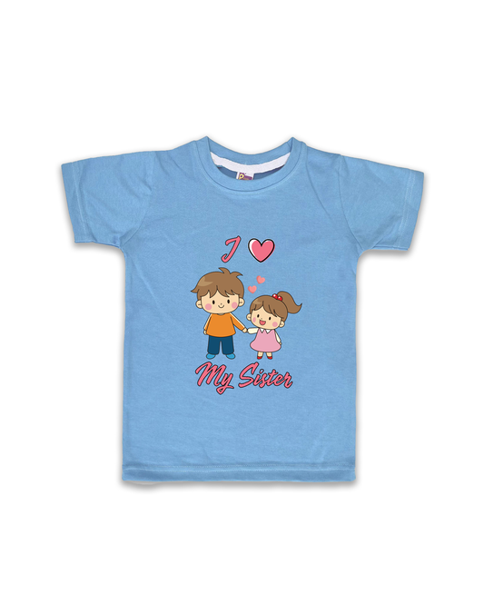 Printed Half Sleeve Tees for Kids – Unisex, Soft & Comfortable FTS03