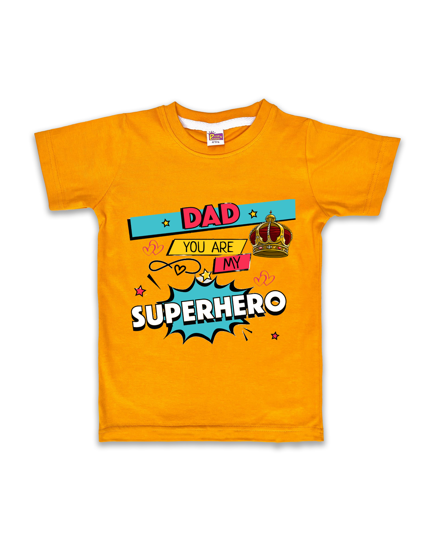 Printed Half Sleeve Tees for Kids – Unisex, Soft & Comfortable FTS014