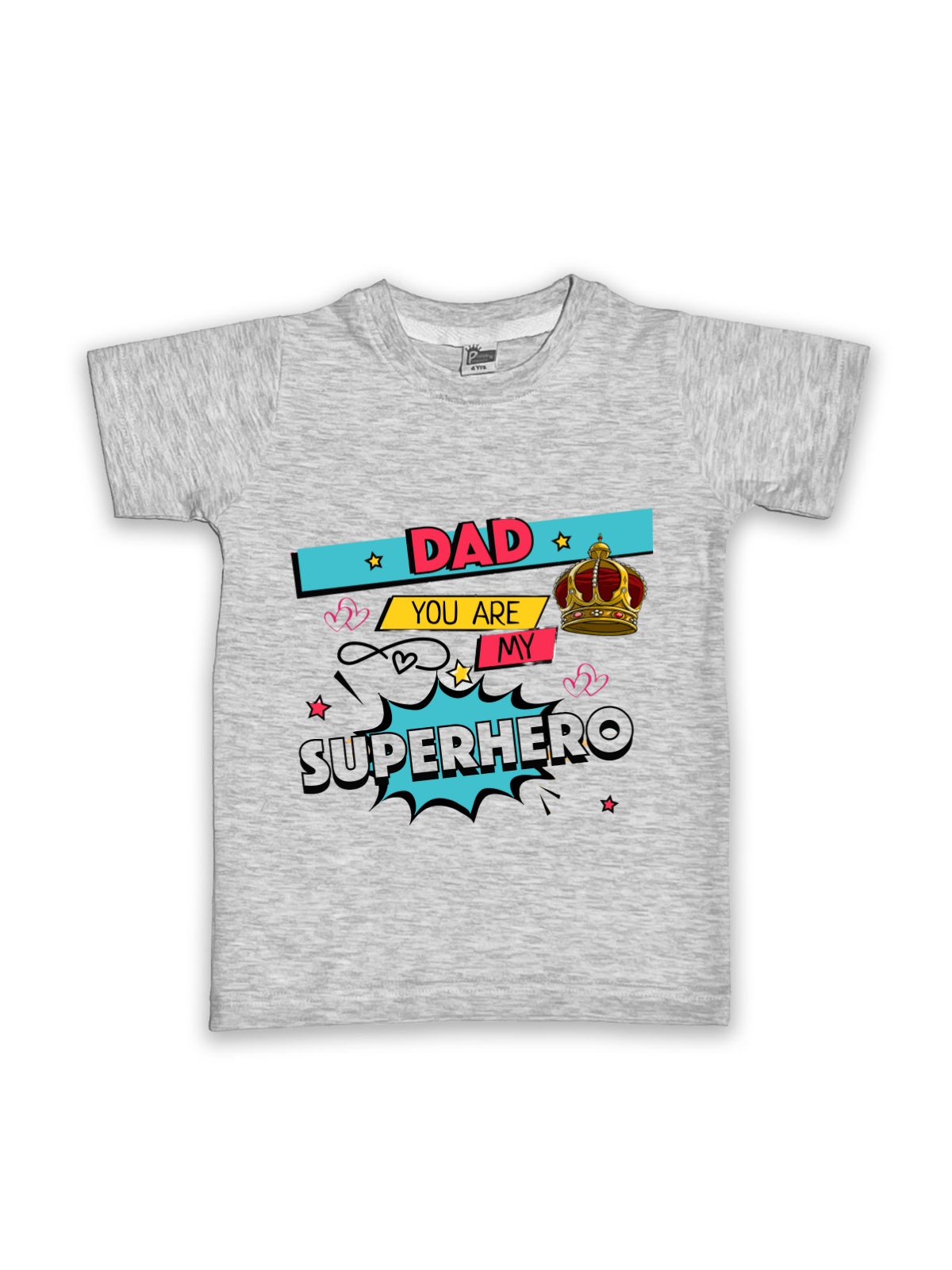 Printed Half Sleeve Tees for Kids – Unisex, Soft & Comfortable FTS016