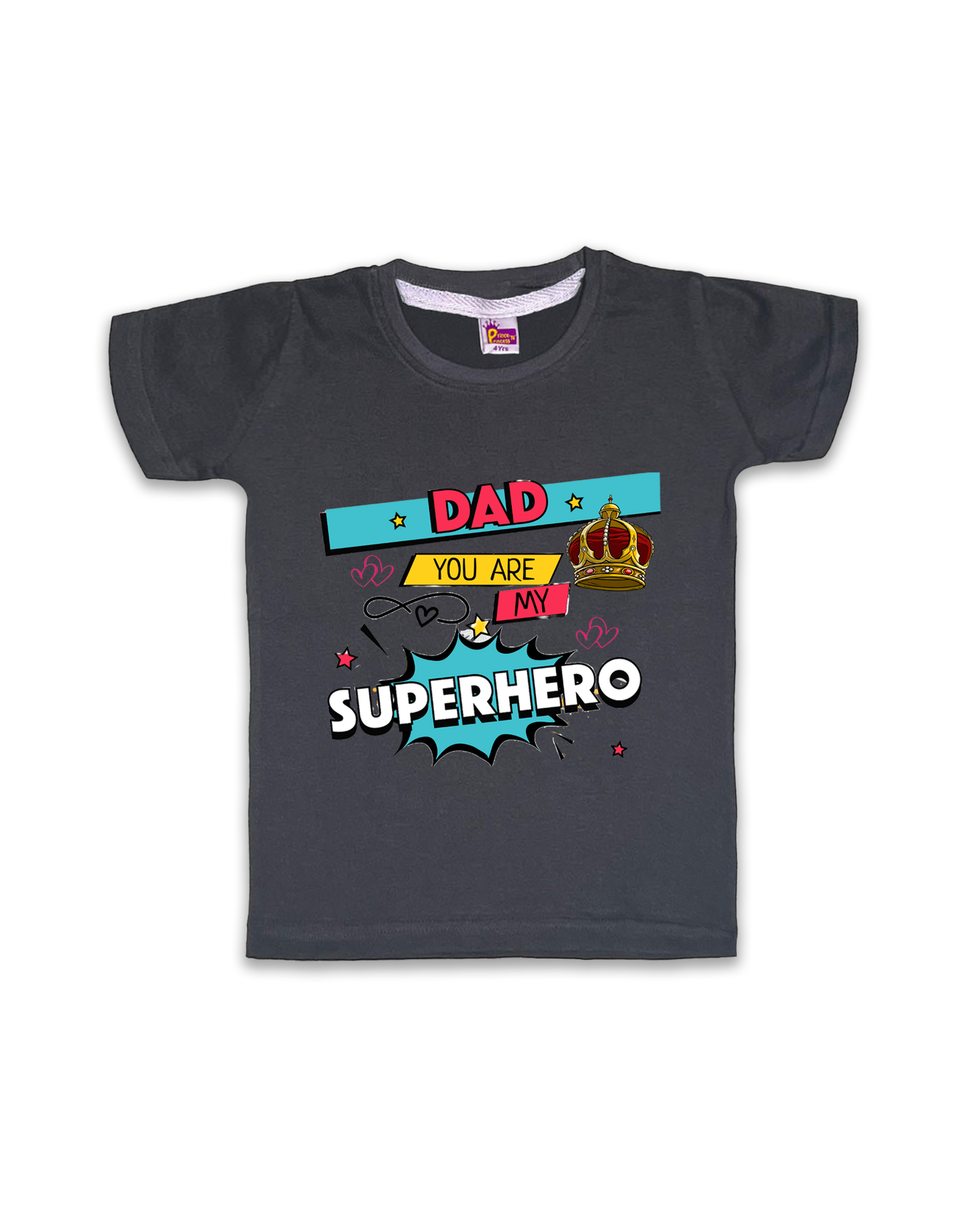 Printed Half Sleeve Tees for Kids – Unisex, Soft & Comfortable FTS020