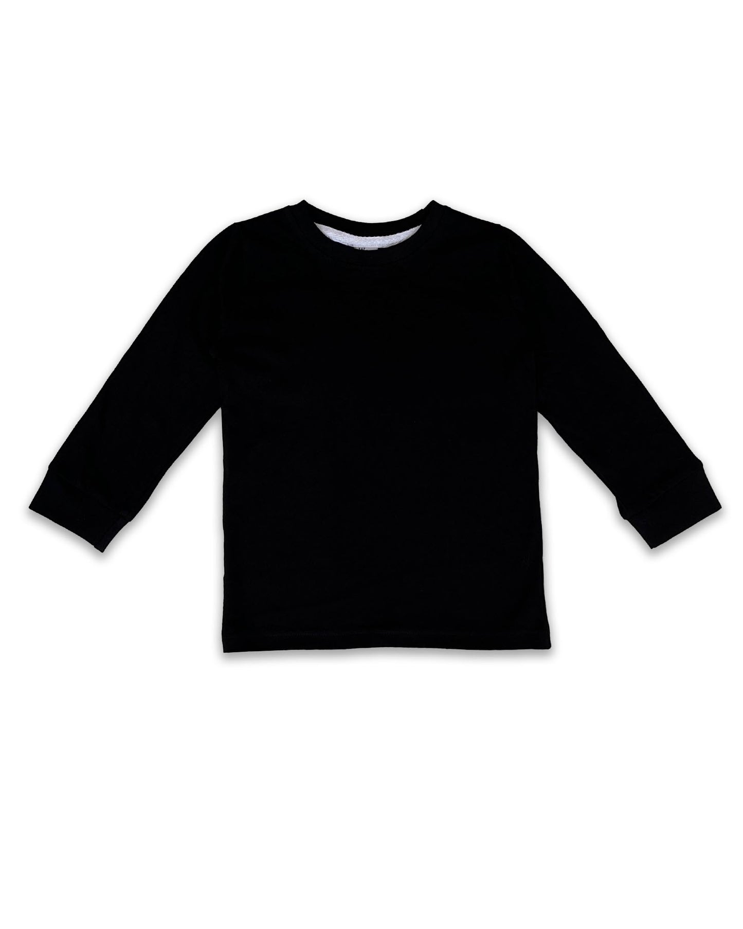 Kids Black Full Sleeve Plain Tees – Comfortable Cotton Tee for Boys and Girls KTS054