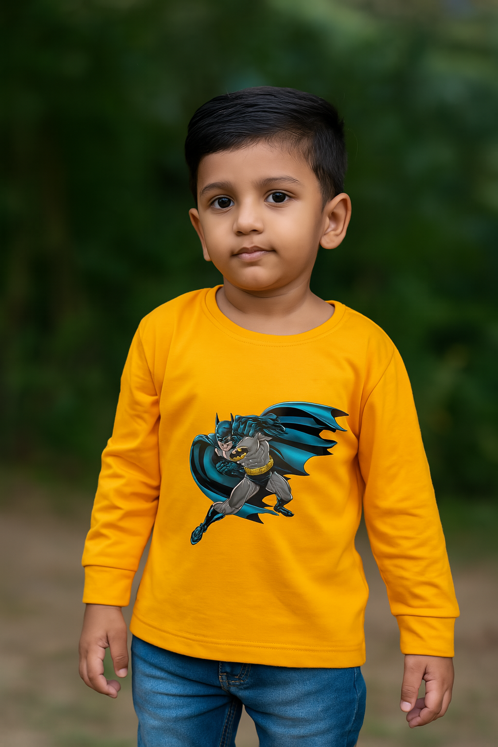 Boys Full Sleeve T-Shirts (Mustard) FTS085