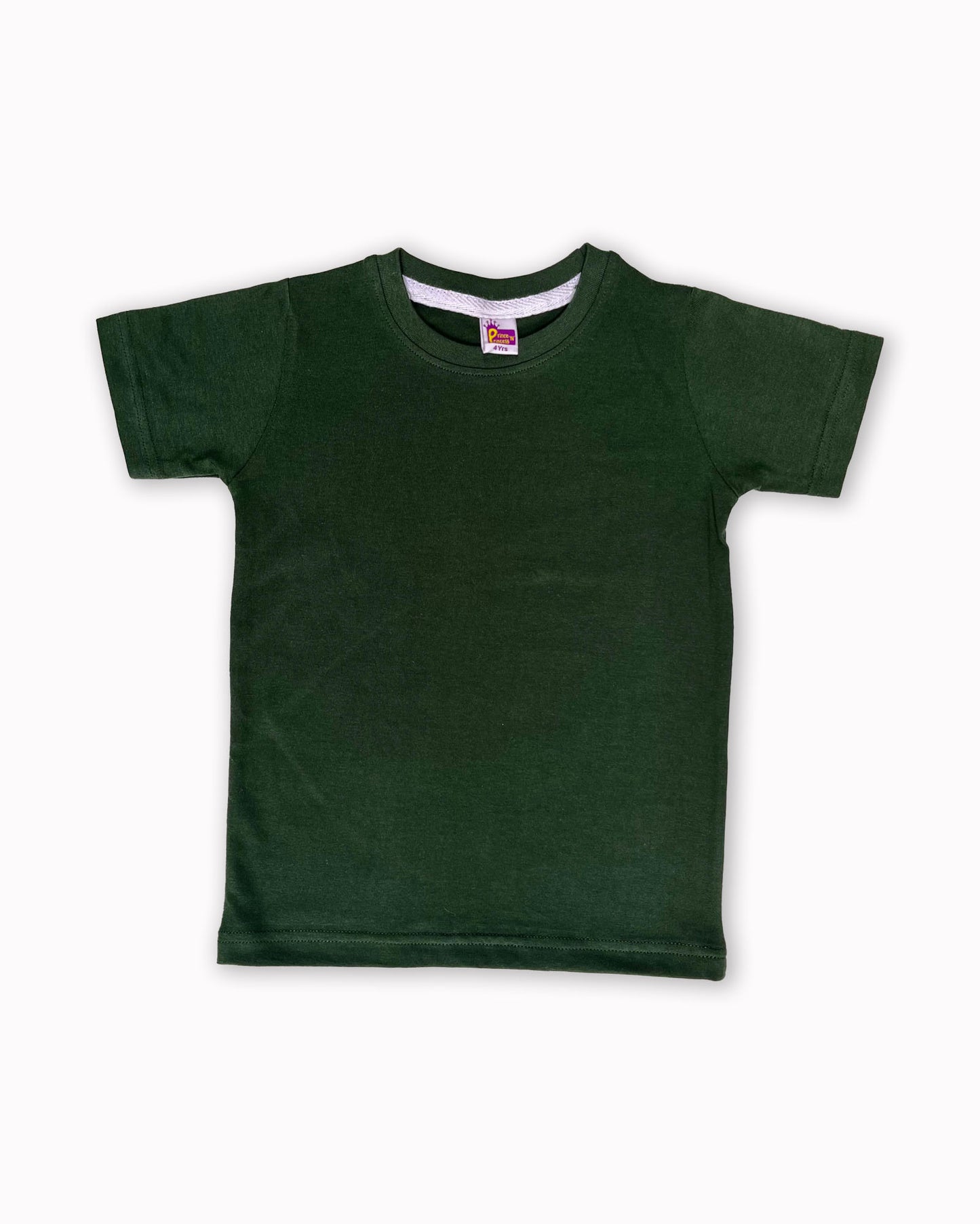 Plain T-Shirts Half Sleeve Pack of 3 (Melange,Dark Green & Mustard) CTS013