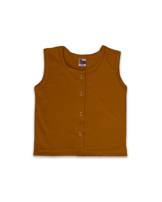 Plain Sleeveless Jabla (Mustard) SLJ03