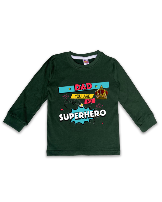 Printed Full Sleeve Tees for Kids – Unisex, Soft & Comfortable FTS096