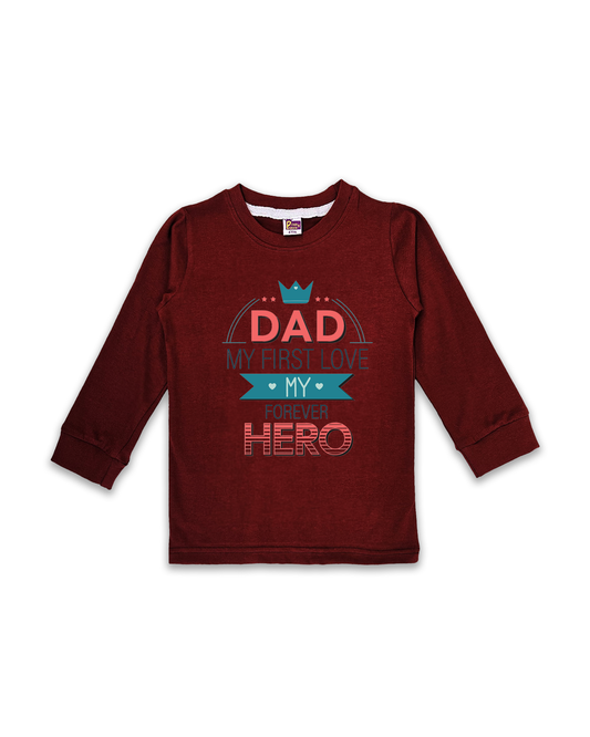 Printed Full Sleeve Tees for Kids – Unisex, Soft & Comfortable FTS0110