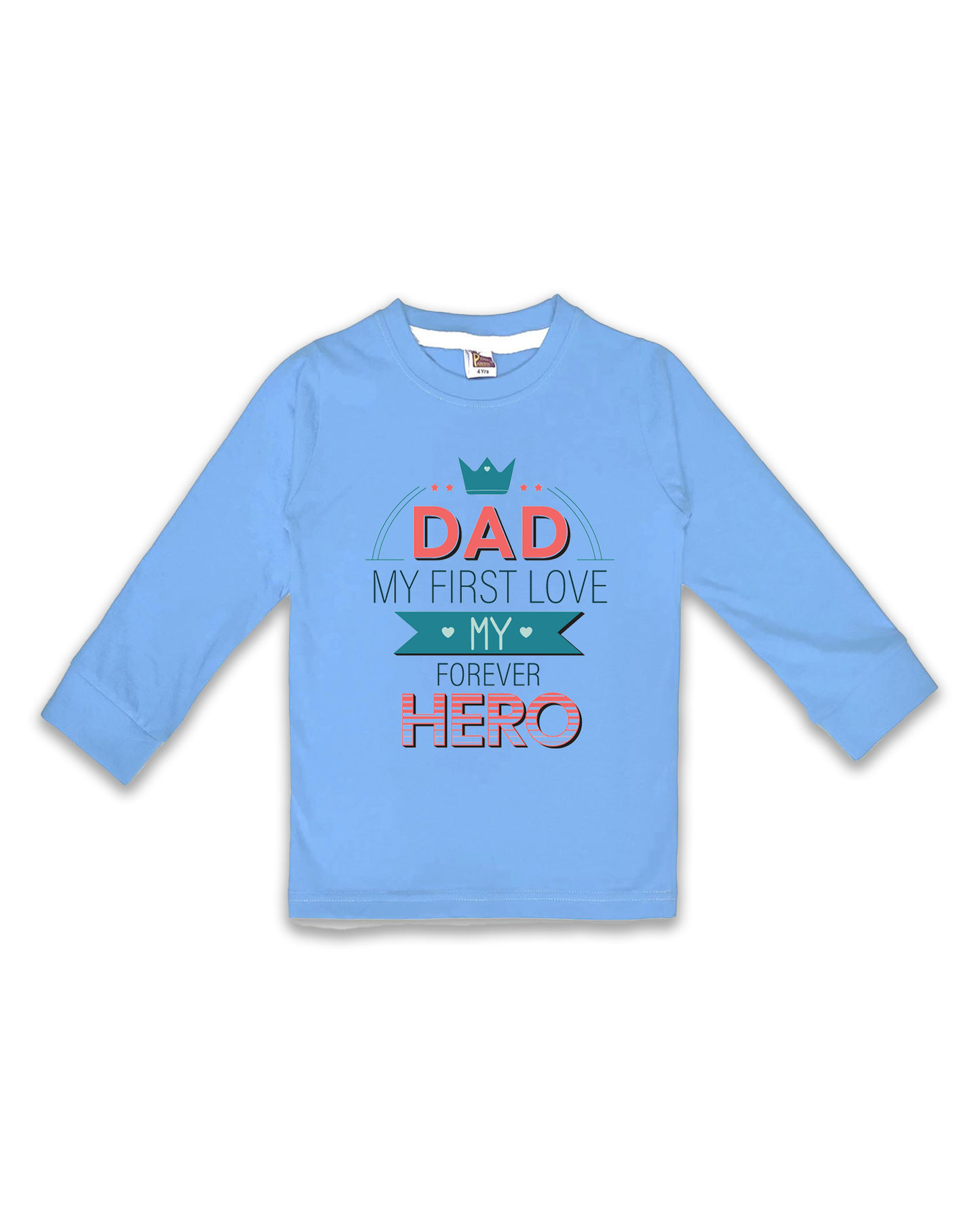 Printed Full Sleeve Tees for Kids – Unisex, Soft & Comfortable FTS0114