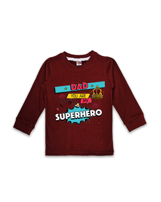 Printed Full Sleeve Tees for Kids – Unisex, Soft & Comfortable FTS097