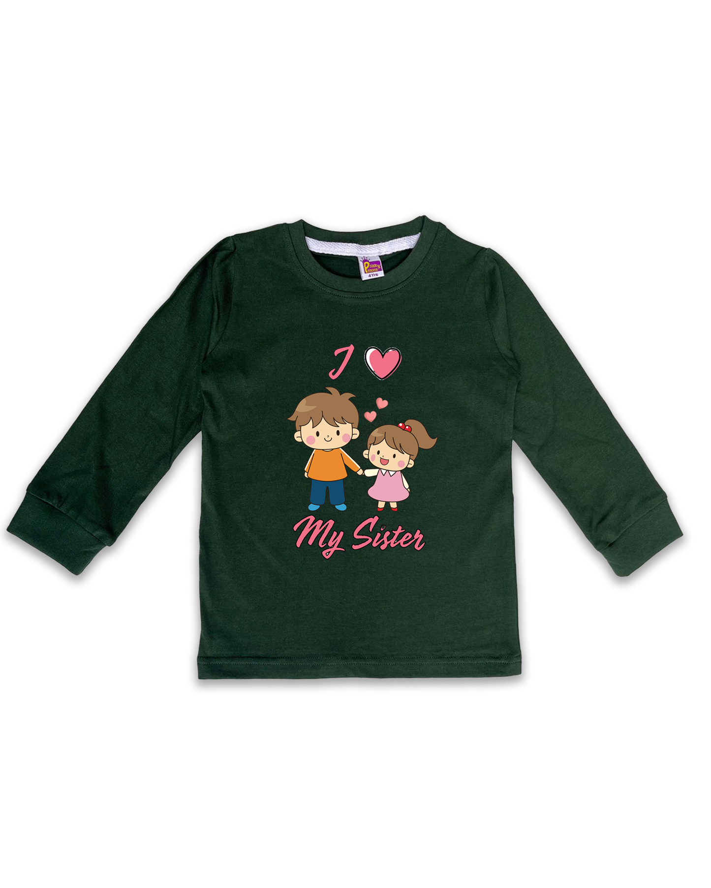 Printed Full Sleeve Tees for Kids – Unisex, Soft & Comfortable FTS0119