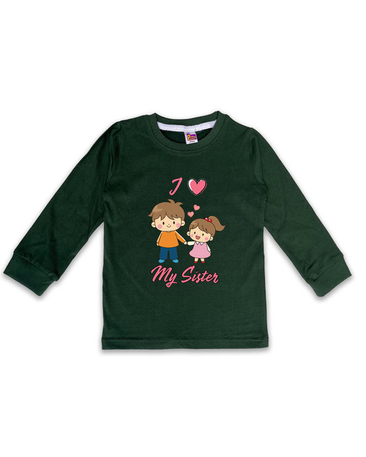 Printed Full Sleeve Tees for Kids – Unisex, Soft & Comfortable FTS0119