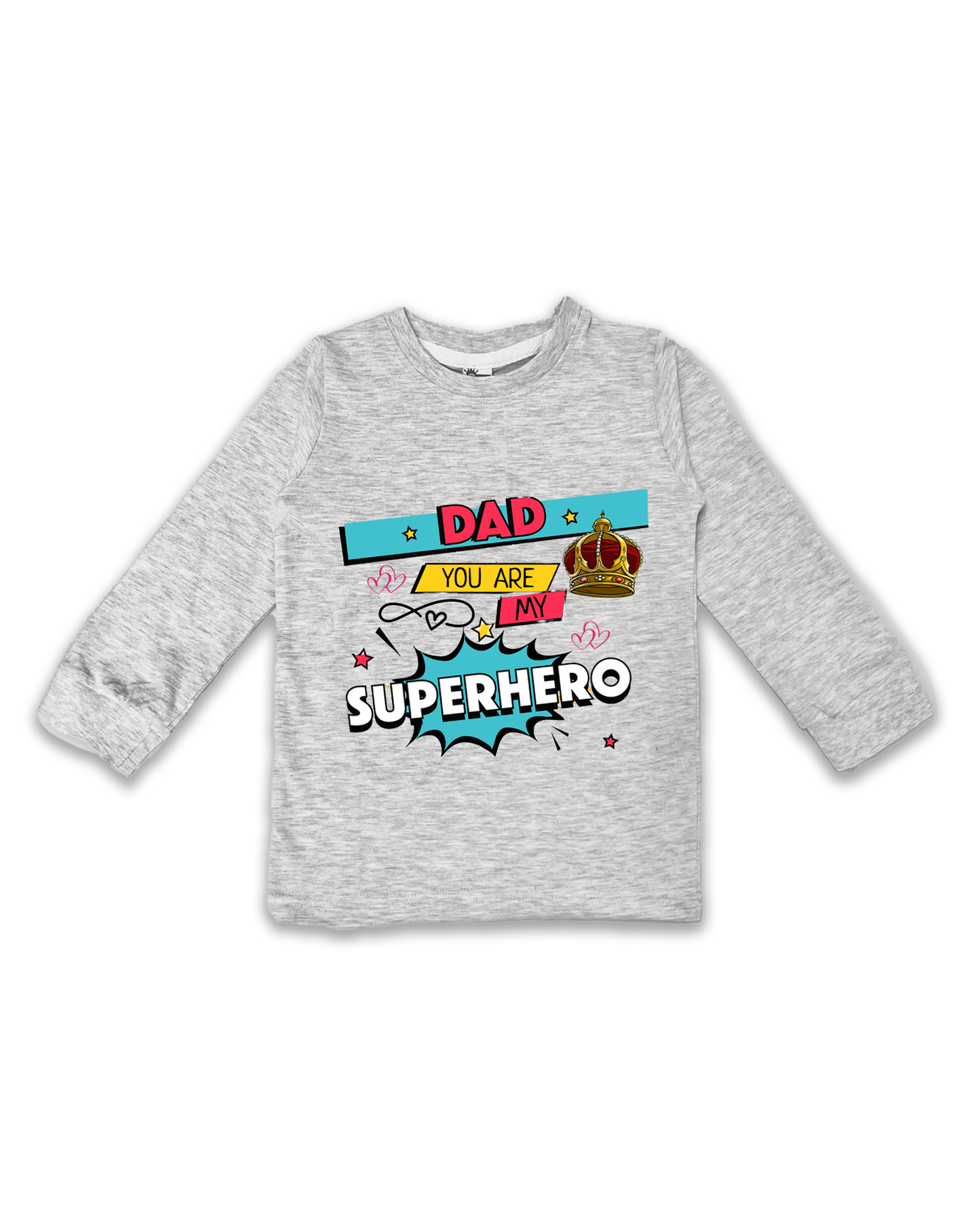 Printed Full Sleeve Tees for Kids – Unisex, Soft & Comfortable FTS098