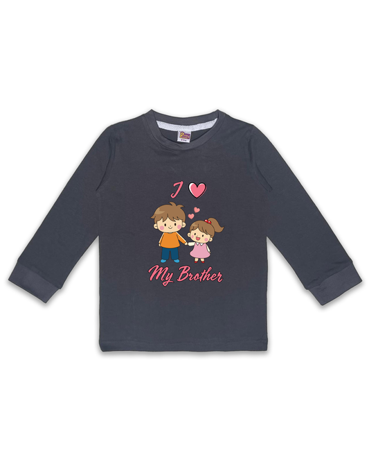 Printed Full Sleeve Tees for Kids – Unisex, Soft & Comfortable FTS0128
