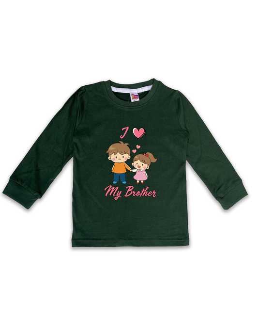 Printed Full Sleeve Tees for Kids – Unisex, Soft & Comfortable FTS0129