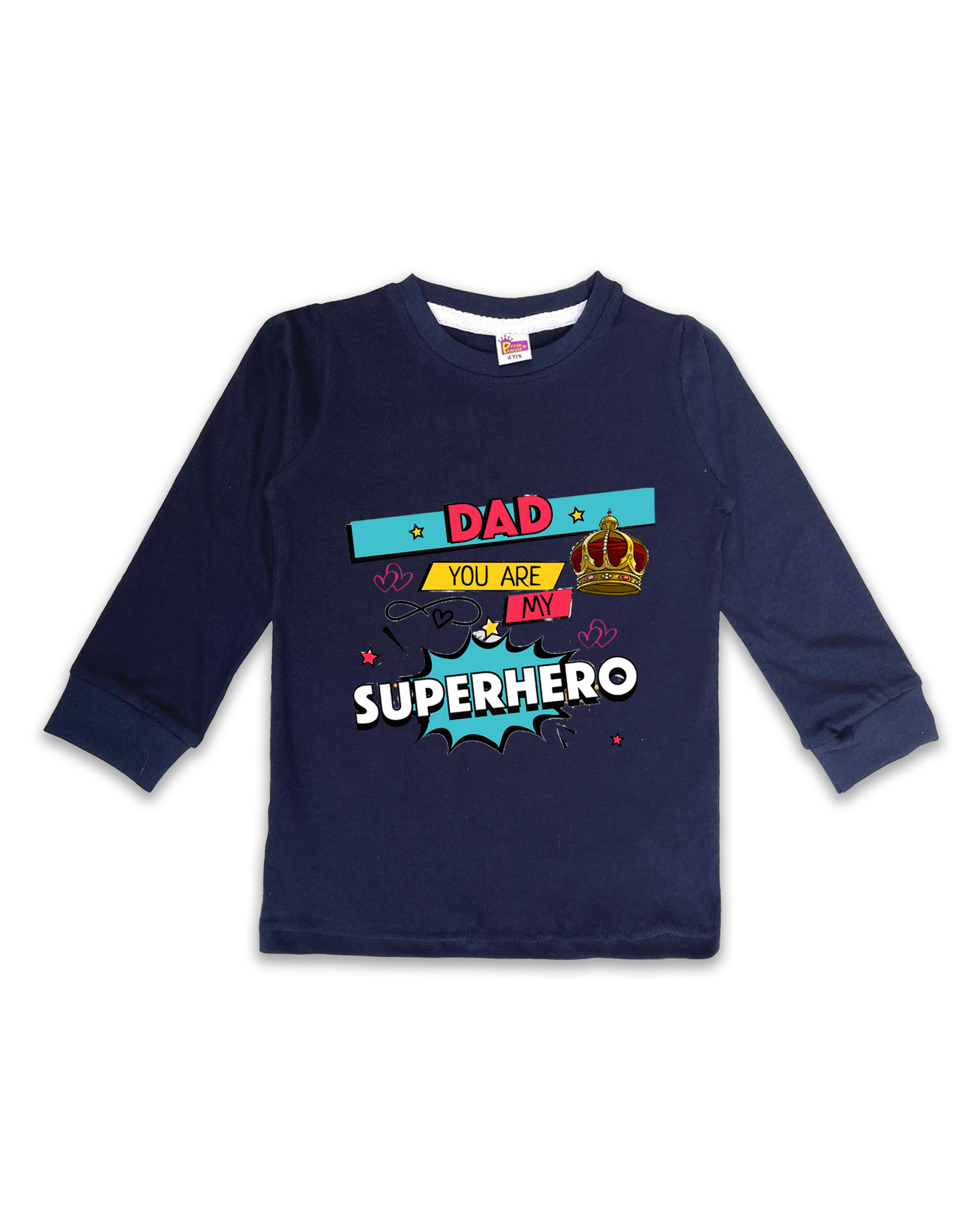Printed Full Sleeve Tees for Kids – Unisex, Soft & Comfortable FTS0100