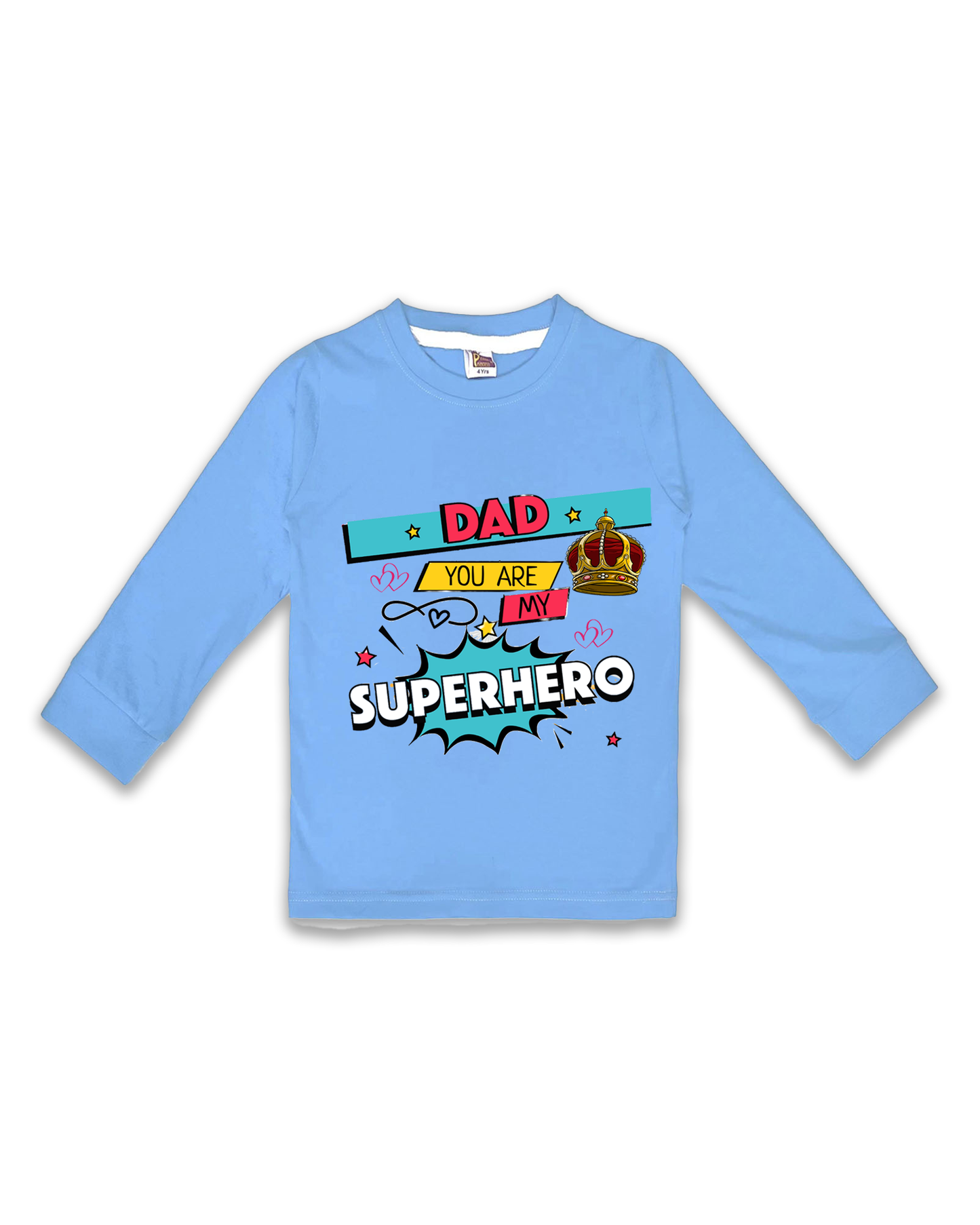 Printed Full Sleeve Tees for Kids – Unisex, Soft & Comfortable FTS0101