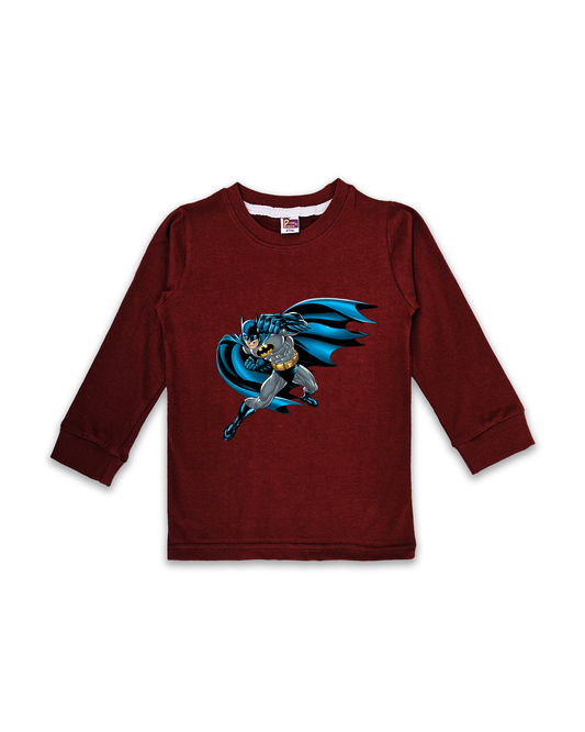 Boys Full Sleeve T-Shirts (Maroon) FTS089