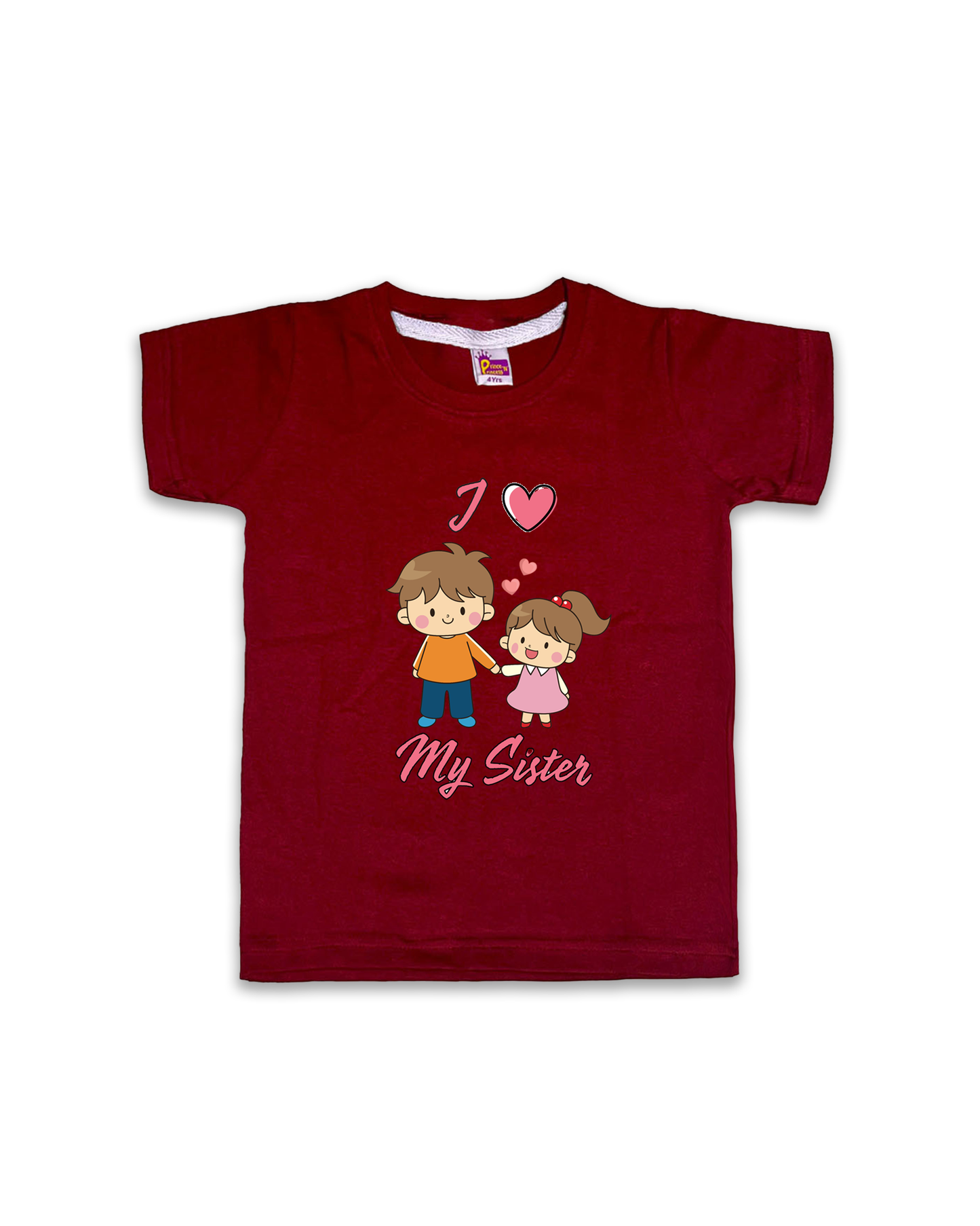 Printed Half Sleeve Tees for Kids – Unisex, Soft & Comfortable FTS010
