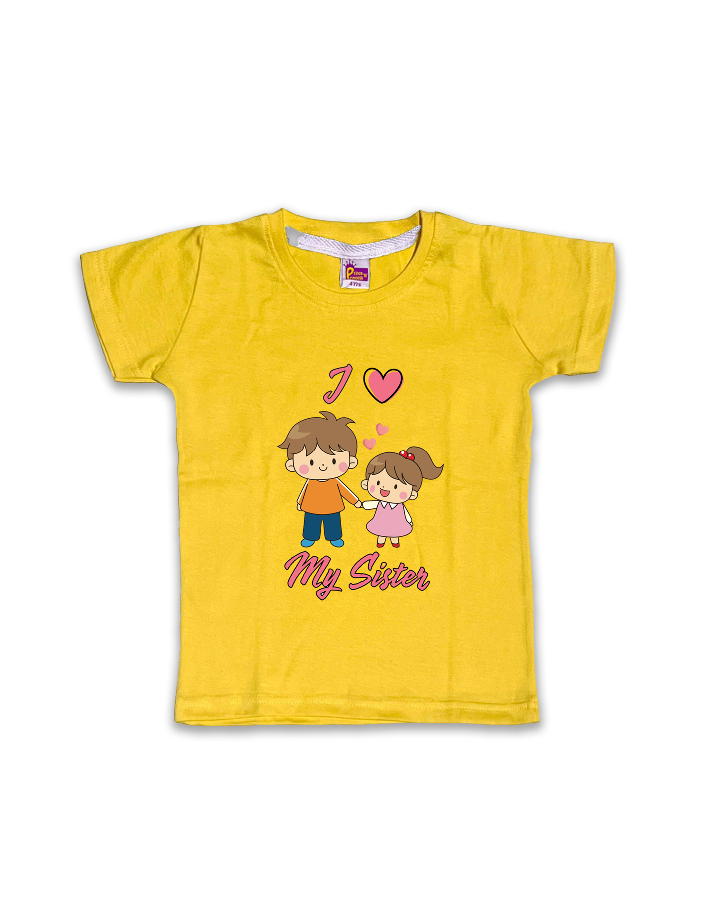 Printed Half Sleeve Tees for Kids – Unisex, Soft & Comfortable FTS04