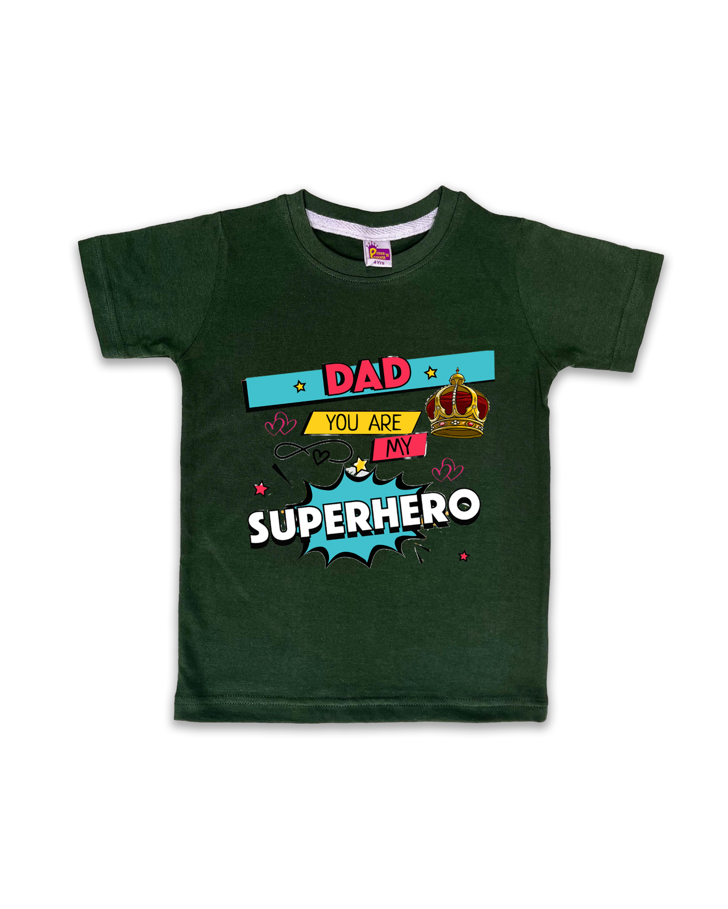 Printed Half Sleeve Tees for Kids – Unisex, Soft & Comfortable FTS012
