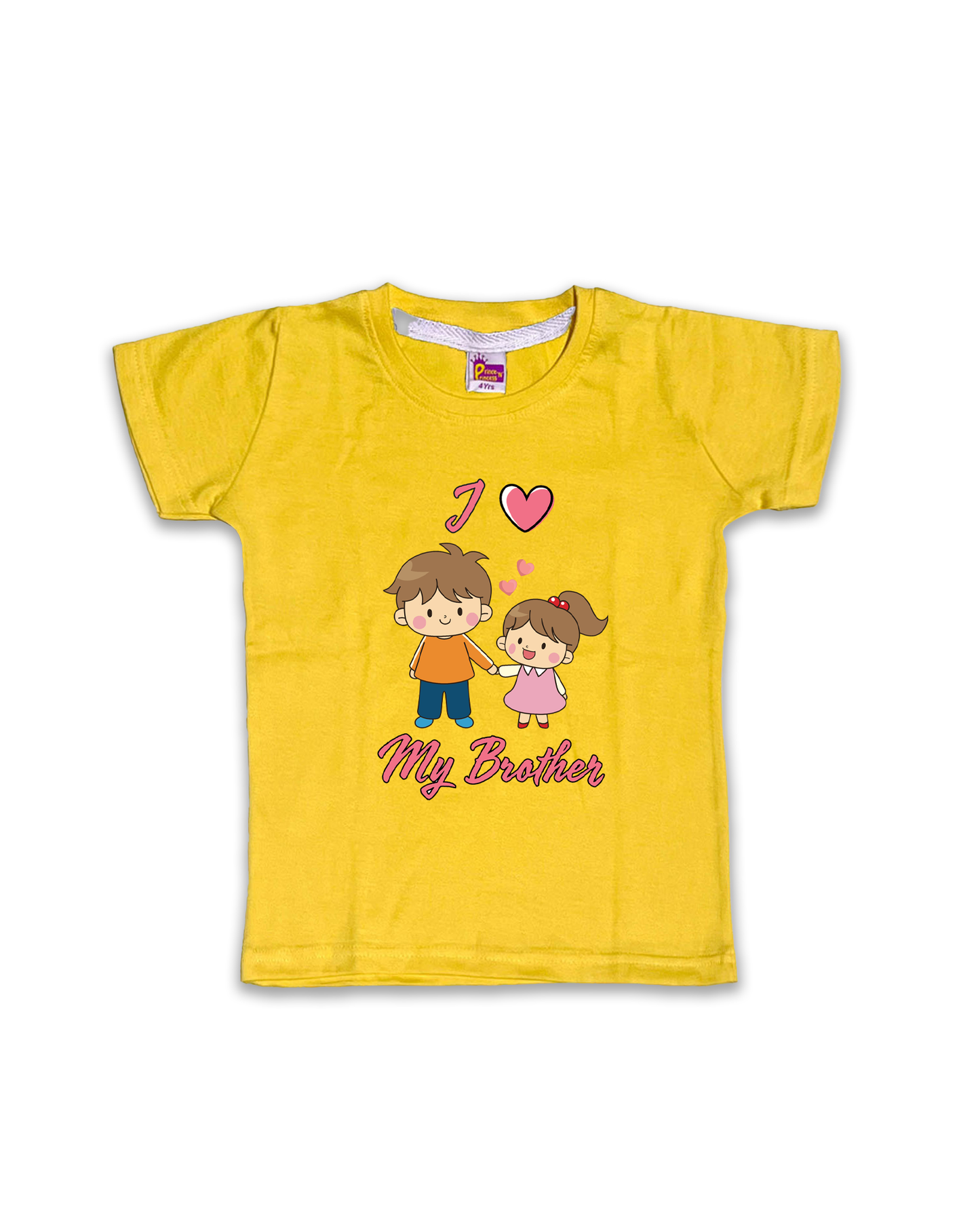 Printed Half Sleeve Tees for Kids – Unisex, Soft & Comfortable FTS042