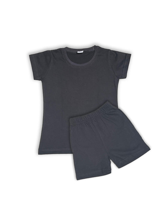 Plain Co-ord Set Pack of 3(Dark Grey,Peach & Ice Blue) CDC011