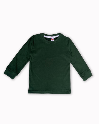 Plain T-Shirts Full Sleeve Pack of 3 (Melange,Dark Green & Mustard) CTS02