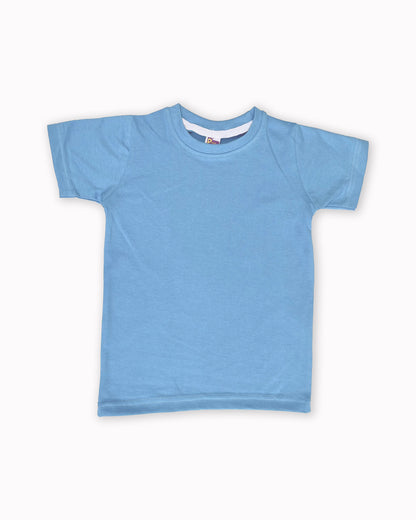 Plain T-Shirts Half Sleeve Pack of 3 (Yellow,Ice Blue & Peach) CTS011