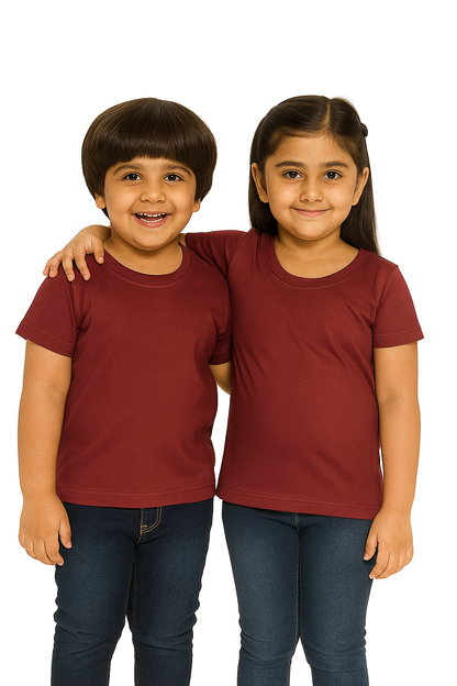 Plain T-Shirts Half Sleeve Pack of 3 (Yellow,Maroon & Dark Green) CTS08