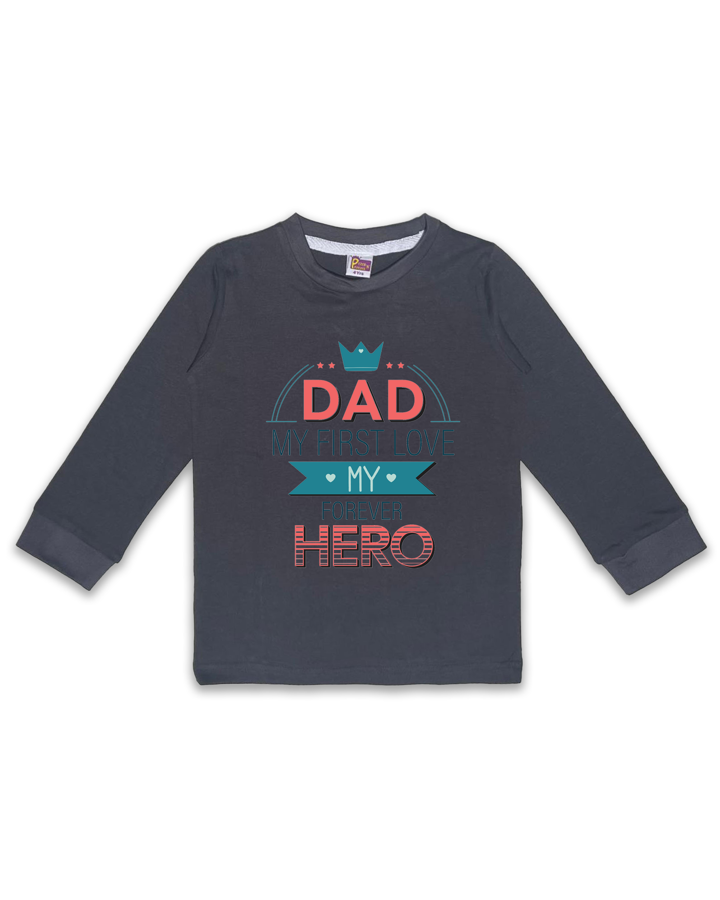 Printed Full Sleeve Tees for Kids – Unisex, Soft & Comfortable FTS0107