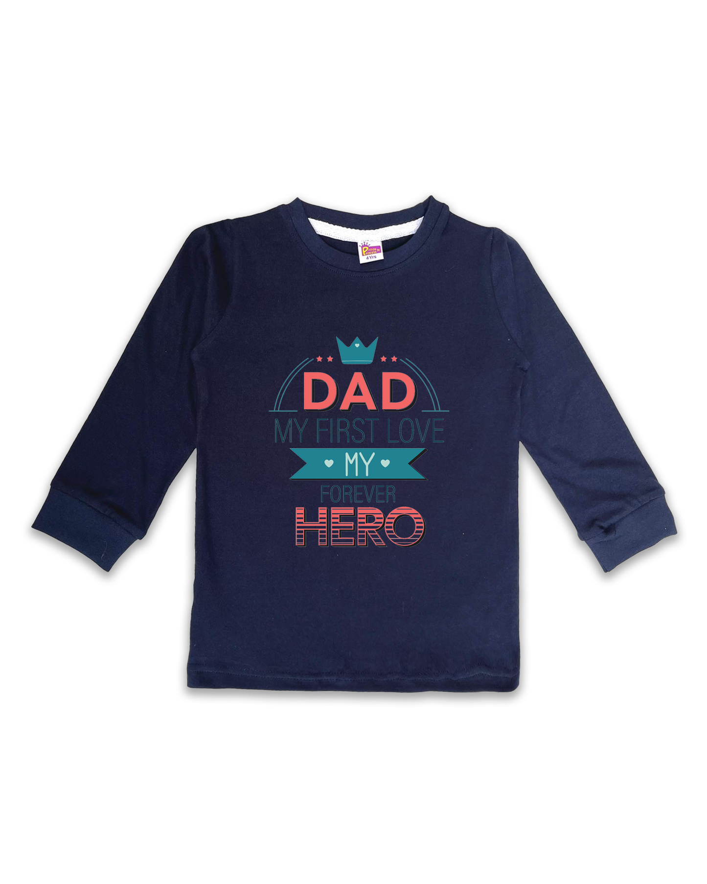 Printed Full Sleeve Tees for Kids – Unisex, Soft & Comfortable FTS0112