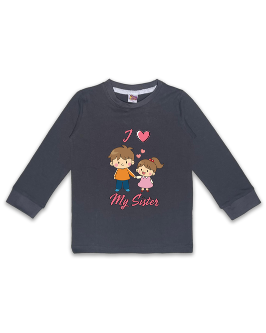 Printed Full Sleeve Tees for Kids – Unisex, Soft & Comfortable FTS0118