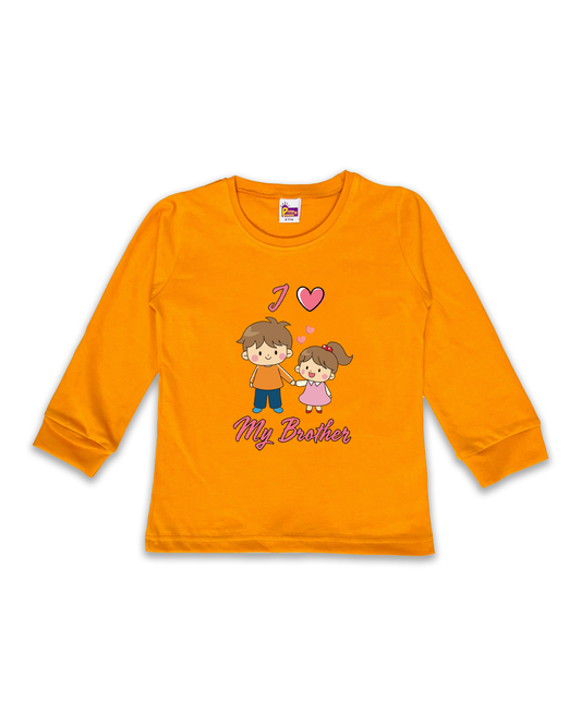 Printed Full Sleeve Tees for Kids – Unisex, Soft & Comfortable FTS0127
