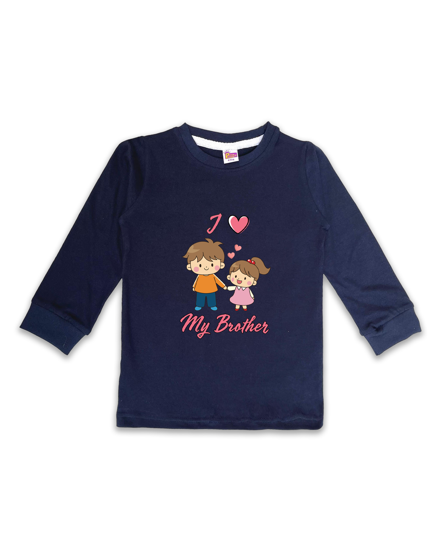 Printed Full Sleeve Tees for Kids – Unisex, Soft & Comfortable FTS0132