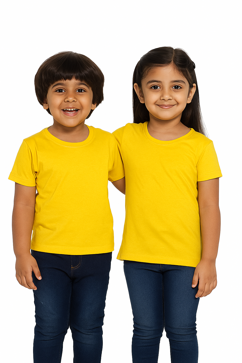 Plain T-Shirts Half Sleeve Pack of 3 (Navy,Wine & Yellow) CTS015